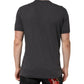 Black Charcoal DG Logo V-Neck Men T-shirt