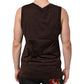 Brown Cotton Sleeveless Underwear Men Tank Top