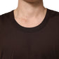 Brown Cotton Sleeveless Underwear Men Tank Top