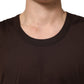 Brown Cotton Sleeveless Underwear Men Tank Top