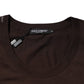 Brown Cotton Sleeveless Underwear Men Tank Top