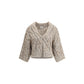 Dazzling Chiné wool Cardigan
