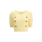 Short sleeve mohair Sweater