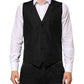 Black Wool Dress Formal Men Waistcoat Vest