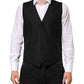 Black Wool Dress Formal Men Waistcoat Vest
