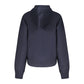 Blue Cotton Women Hoodie