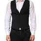 Black Wool Dress Formal Men Waistcoat Vest