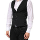 Black Wool Dress Formal Men Waistcoat Vest