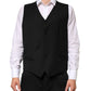 Black Wool Dress Formal Men Waistcoat Vest
