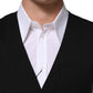 Black Wool Dress Formal Men Waistcoat Vest