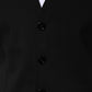Black Wool Dress Formal Men Waistcoat Vest