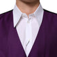 Purple Wool Dress Formal Waistcoat Vest