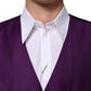 Purple Wool Dress Formal Waistcoat Vest