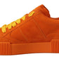 Orange Leather P.j. Tucker Men Sneakers Shoes