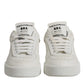 White Miami Leather Low Top Sneakers Shoes