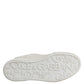 White Miami Leather Low Top Sneakers Shoes