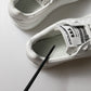 White Miami Leather Low Top Sneakers Shoes