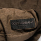 Dark Brown Cotton Tattered Logo Men T-shirt