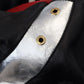 Black Leather Hooded Blouson Jacket