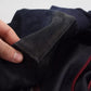 Dark Blue Suede Lambskin Blouson Jacket