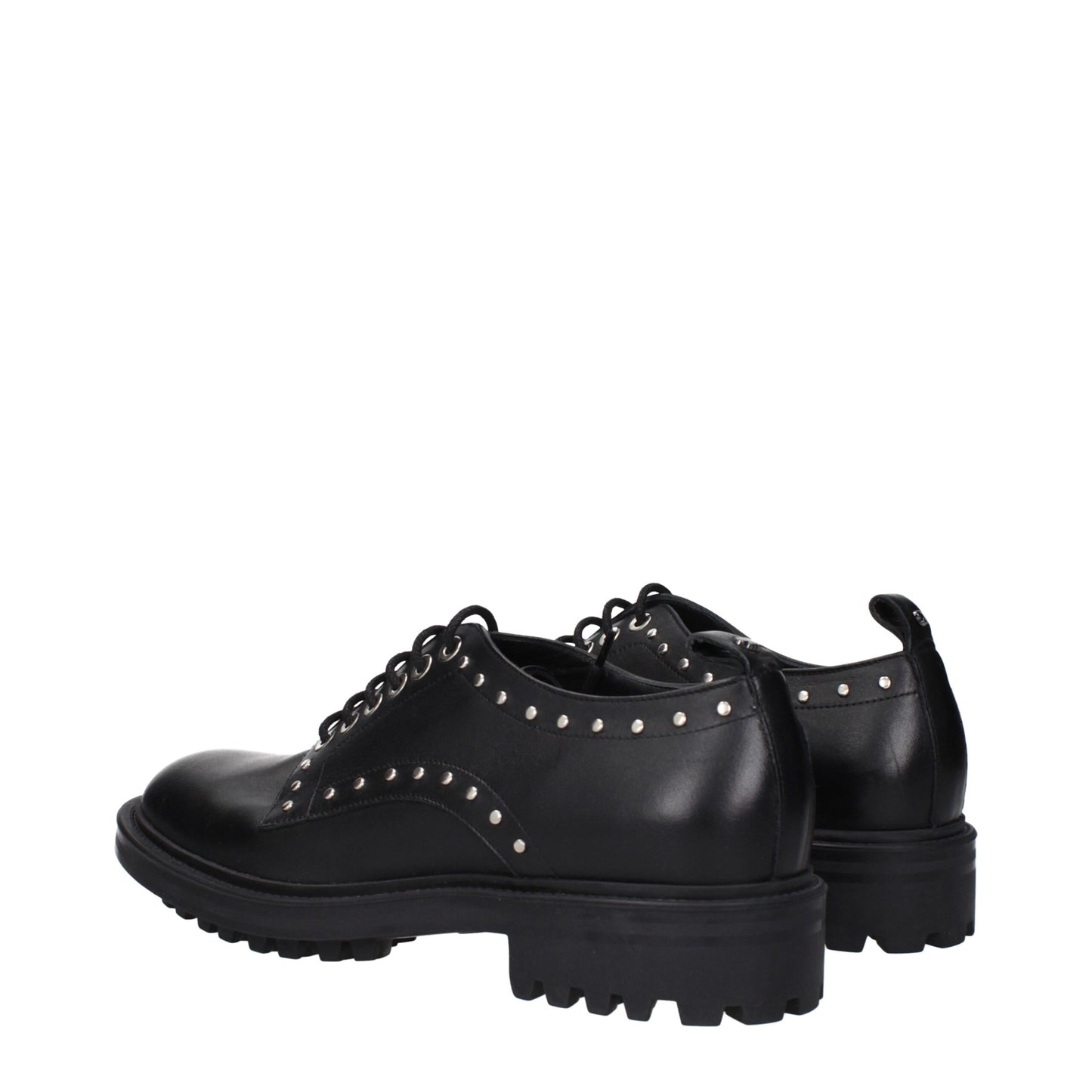 Black Leather Oxfords And Derbies