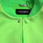 Neon Green Polyester Long Sleeves Men Bomber Jacket