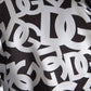 White Black Logo Hooded Full Zip Bomber Jacket