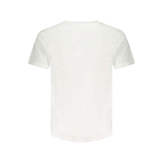 White Cotton Men T-Shirt