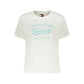 White Cotton Women T-Shirt