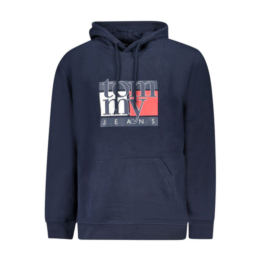 Blue Cotton Men Sweater