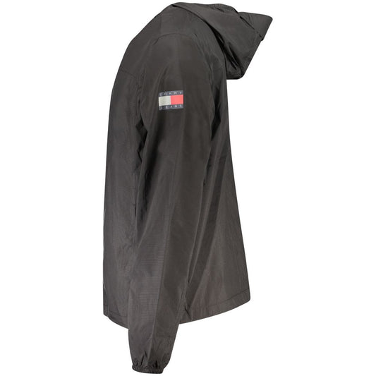 Black Polyamide Men's Jacket
