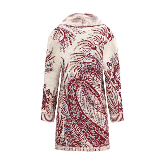 Wool and cotton maxi Cardigan