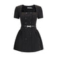 Crepe short sleeve Dress