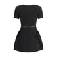 Crepe short sleeve Dress