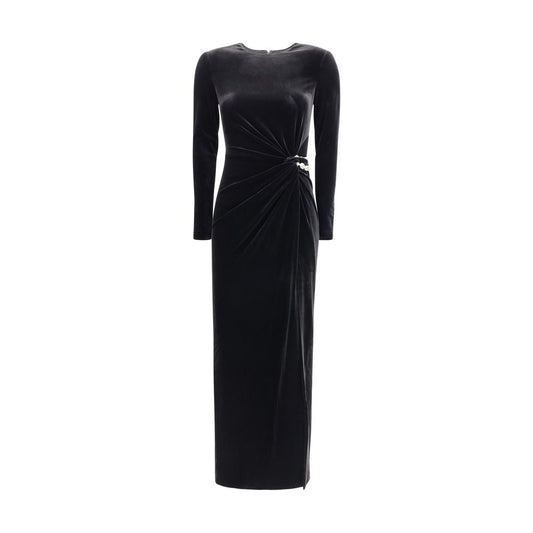 Embellished velvet midi Dress