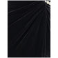 Embellished velvet midi Dress