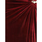 Velvet bandeau long Dress