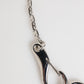 Silver DG Logo Key Holder Keychain Bag Charm Keyring
