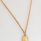 Gold Medallion Metal Chain Charm Men Pendant Necklace