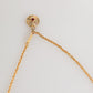 Gold Medallion Metal Chain Charm Men Pendant Necklace