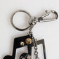 Silver Musical Note Key Holder Keychain Bag Charm Keyring