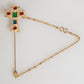 Lapel Pin Cross Logo Gold Chain Mens Accessories Brooch
