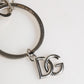 Silver DG Logo Key Holder Keychain Bag Charm Keyring
