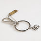 Silver DG Logo Key Holder Keychain Bag Charm Keyring