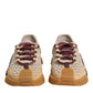 Beige Neoprene DG Logo NS1 Lace Sneakers Shoes