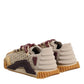 Beige Neoprene DG Logo NS1 Lace Sneakers Shoes