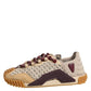 Beige Neoprene DG Logo NS1 Lace Sneakers Shoes