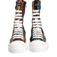 Multicolor Patchwork High Top Sneakers Shoes
