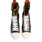 Multicolor Patchwork High Top Sneakers Shoes