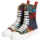 Multicolor Patchwork High Top Sneakers Shoes